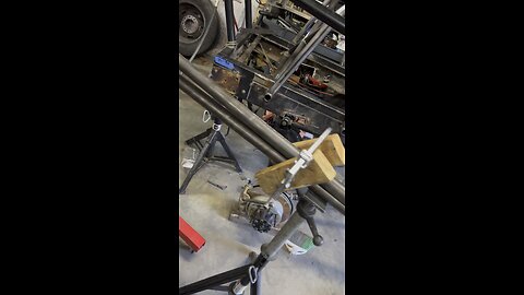 Bending tube in the garage