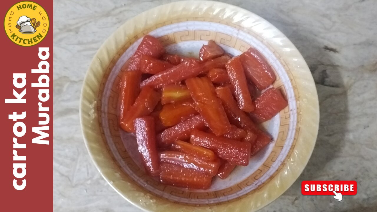Gajar Ka Murabba-Carrot Preserve-گاجر کا مربہ بنانے کا آسان طریقہ-Easy & Yummy Recipe-Home Kitchen
