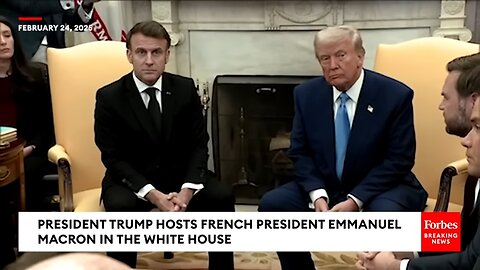 BREAKING NEWS: Trump, Macron Take Multiple Questions From The Press During Oval Office Meeting