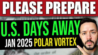 PLEASE PREPARE: Winter Storm & Polar Vortex to Freeze U.S. in Days (Jan 2025)