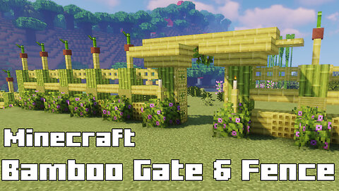 Minecraft Bamboo Gate and Fence - Eco-Friendly Building