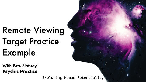 Remote Viewing Target Practice Example (Psychic Exercise)