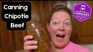 How to Can Chipotle Beef Taco Meat | Easy Canning Recipe for Tacos, Burritos, & More! #canuary