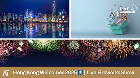 Hong Kong Welcomes 2025 with Dazzling Fireworks Spectacle 🇨🇳 | Amaravati Today