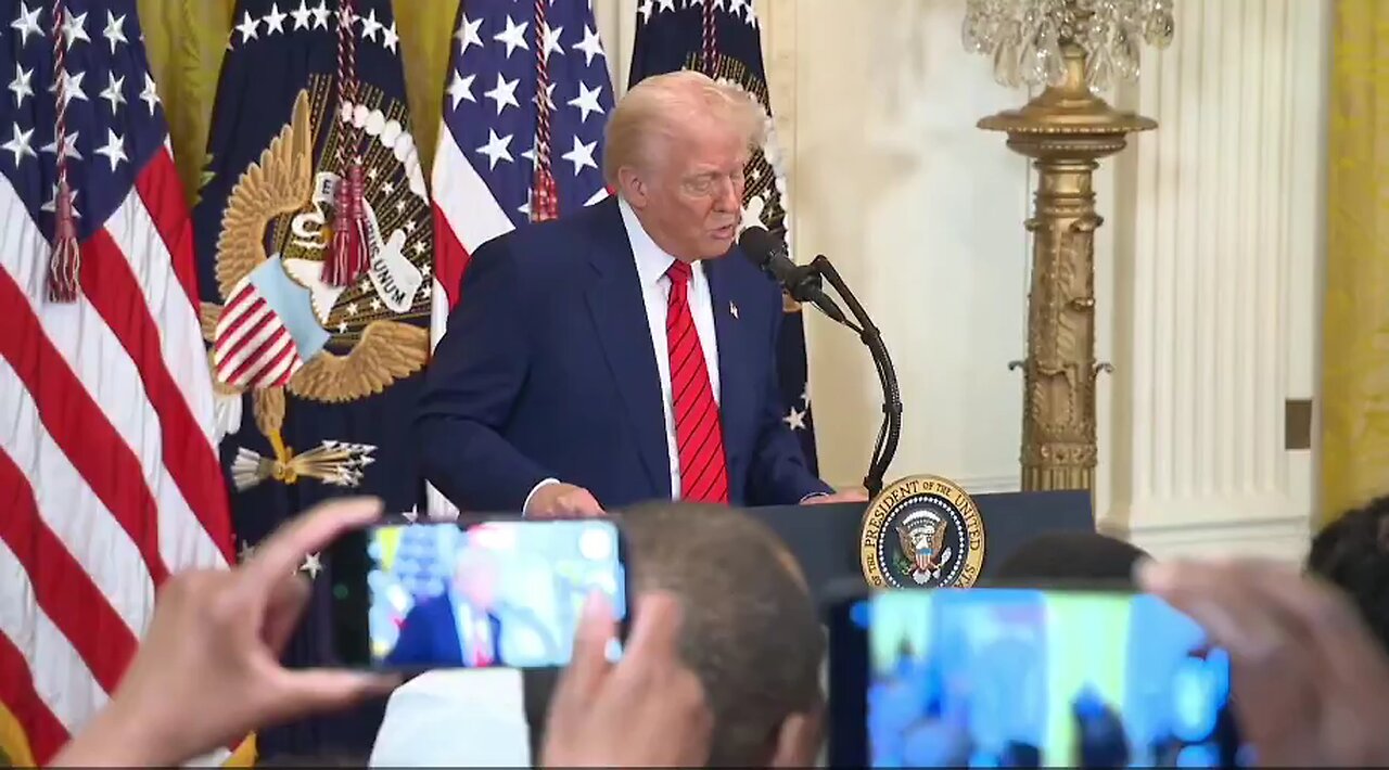 Trump introduces the Head of Pfizer at the Black History Month event