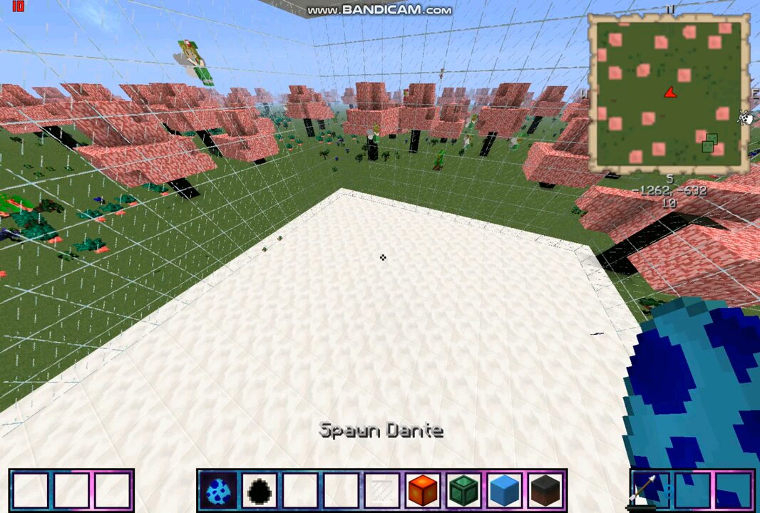 Minecraft mob battle Dante vs emperor scorpion