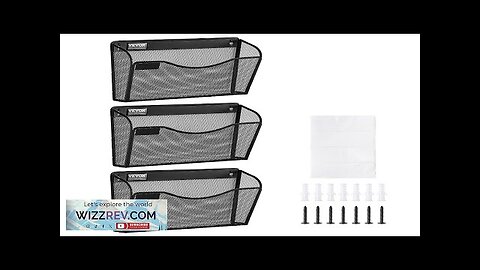 VEVOR Hanging Wall Files Organizer 3 Pack Single Pocket Mesh Wall File Review