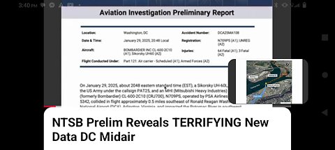 DC MID AIR CRASH - NTSB PRELIM REPORT