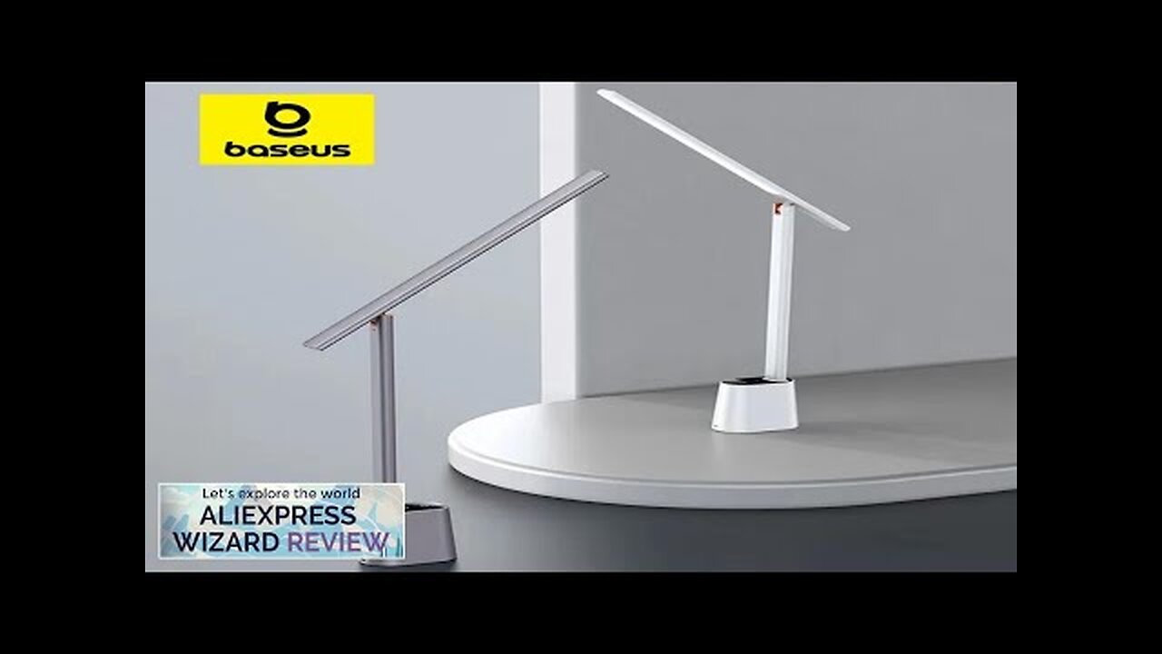 Baseus LED Desk Lamp Foldable Table Lamp Study Dimmable Office Light Bedside Review