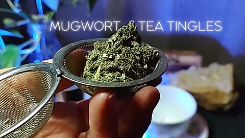 Relaxing Mugwort Tea ASMR Sacred Smudge Energy Cleanse Singing Bowls Water Sounds No Talking