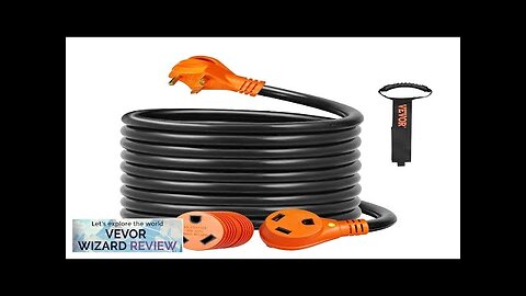 VEVOR 25ft RV Extension Cord Power Cord 30Amp NEMA TT-30R/NEMA TT-30P ETL Review