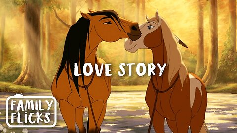 The Love Story Of Spirit And Rain | Spirit: Stallion of the Cimarron (2002)