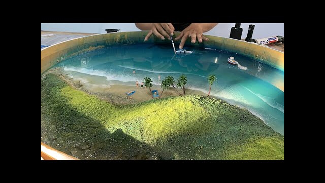 How to make an OCEAN TABLE – Awesome ideas – Epoxy Resin art