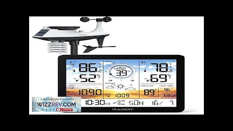 Raddy AG7 Weather Station Wireless Indoor Outdoor Thermometer 7.4'' Digital Color Display Review