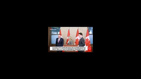 Breaking news! PM Justin Trudeau responds to President Donald Trump tarrifs on Canada👀👀