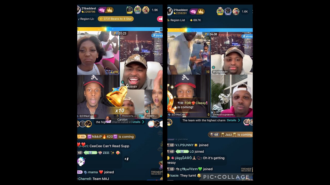 21 BAD BIH & MESSY MAJ LIVE FROM YACHT IN MIAMI~SUPA VS MAJ & CECE! BIGO LIVE