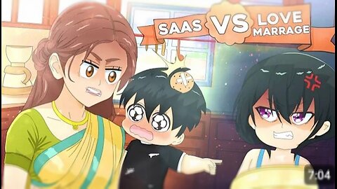 Indian saas vs Love marriage || Animation video|| comedy