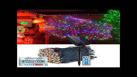 Solar Outdoor Lights Garland Lawn LED String Light Fairy Lamp Waterproof Garden Review