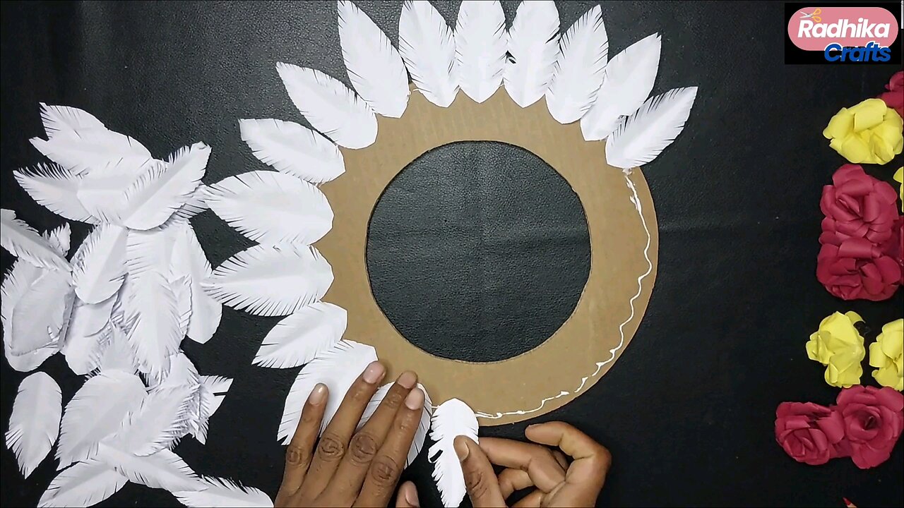 Unique Paper flowers for Wall Hanging/Cardboard and Paper Craft/Easy Paper flowers DIY