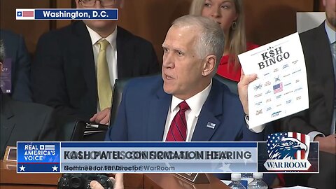 Sen. Tillis Introduces “Kash Bingo” For False Smears By Democrats During FBI Confirmation Hearing