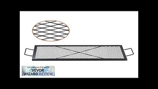 VEVOR X-Marks Fire Pit Grill Grate Rectangle Cooking Grate Heavy Duty Steel Review