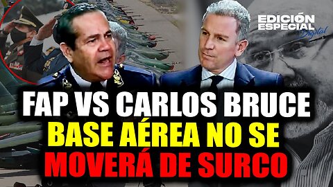 #EnVivo FAP vs Carlos Bruce: todo sobre la polémica de los sobrevuelos en Surco y compra de aviones