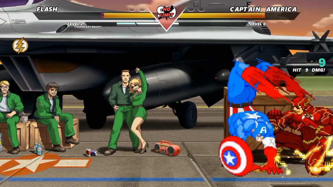 FLASH vs CAPTAIN AMERICA - (Hardest AI)