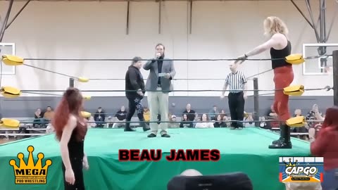 BEAU JAMES vs. TRY CHAOS with SERENITY (Mega Pro Wrestling)