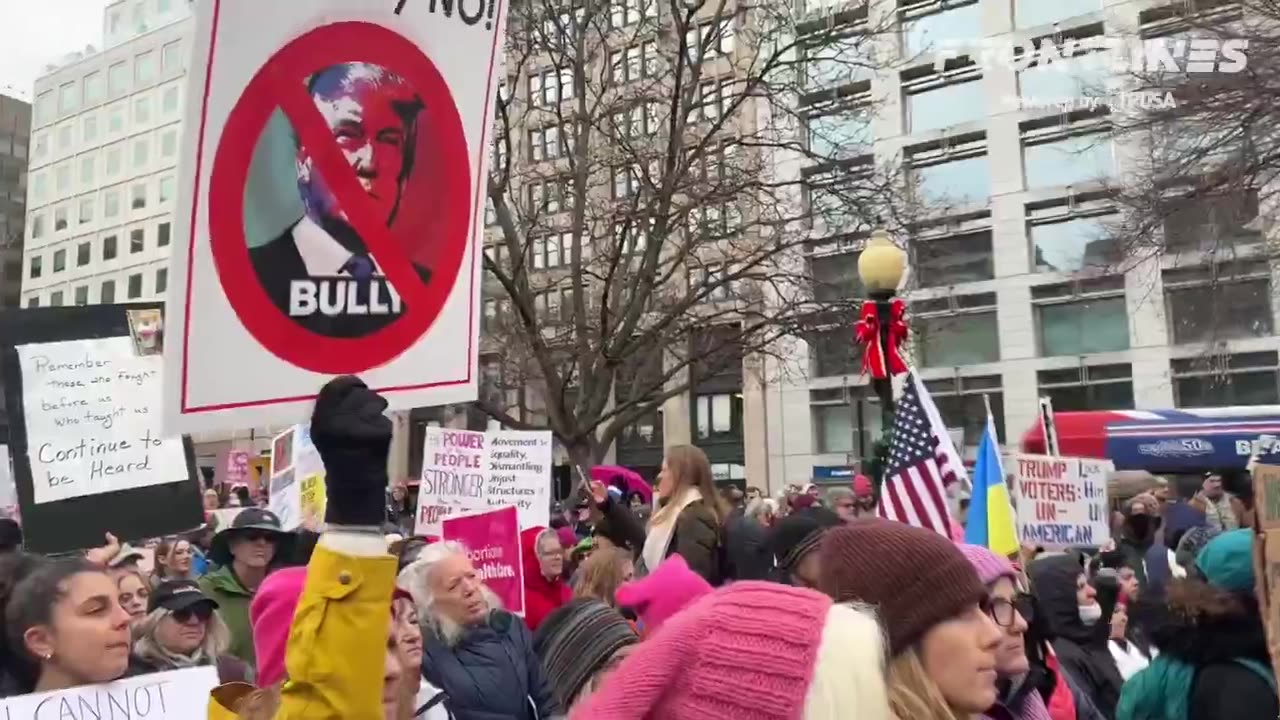 Anti Trump protest has started in DC