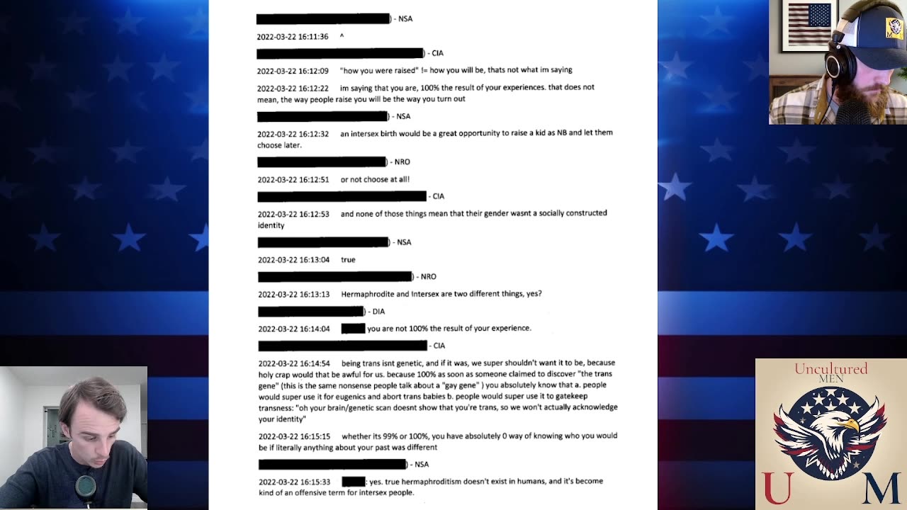 Clip #1 - There is a CRAZY TRANS CULT in the NSA!!!