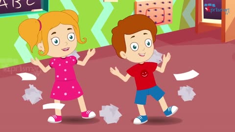 Bits of Paper | Popular English Nursery Rhyme for Kids | Sing Along & Learn!