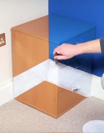 How do you like this idea for painting a bedside table