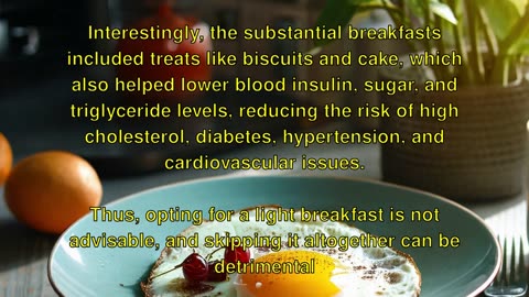 "Breakfast Boosts Health: Timing Matters!"