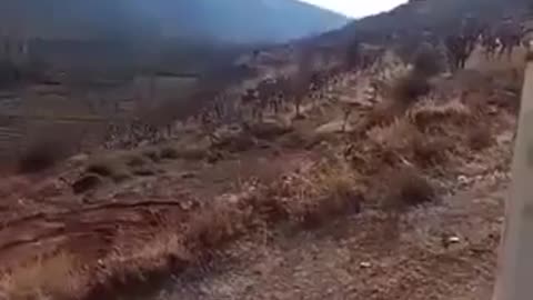 Gunfights between Syrian rebels and Lebanese army soldiers on the border line...