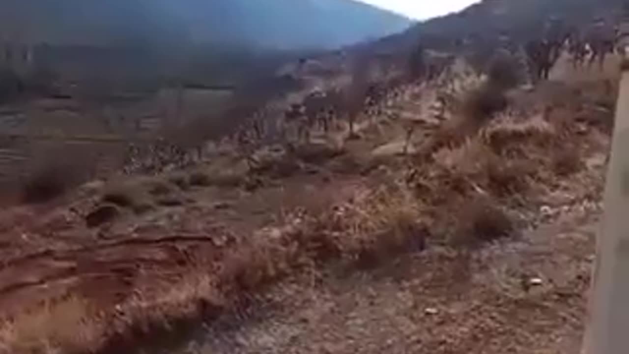 Gunfights between Syrian rebels and Lebanese army soldiers on the border line...