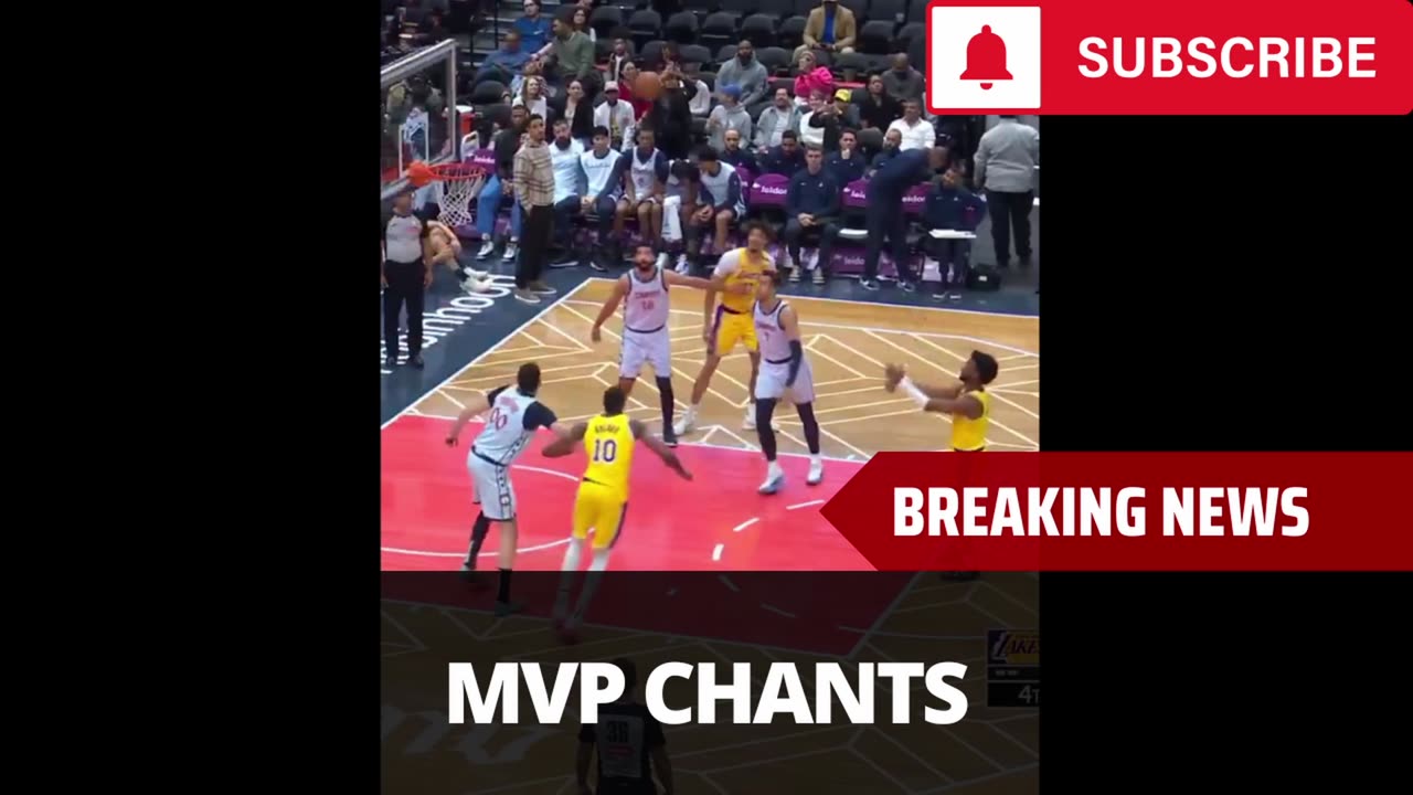 Bronny Gets MVP Chants In Washington