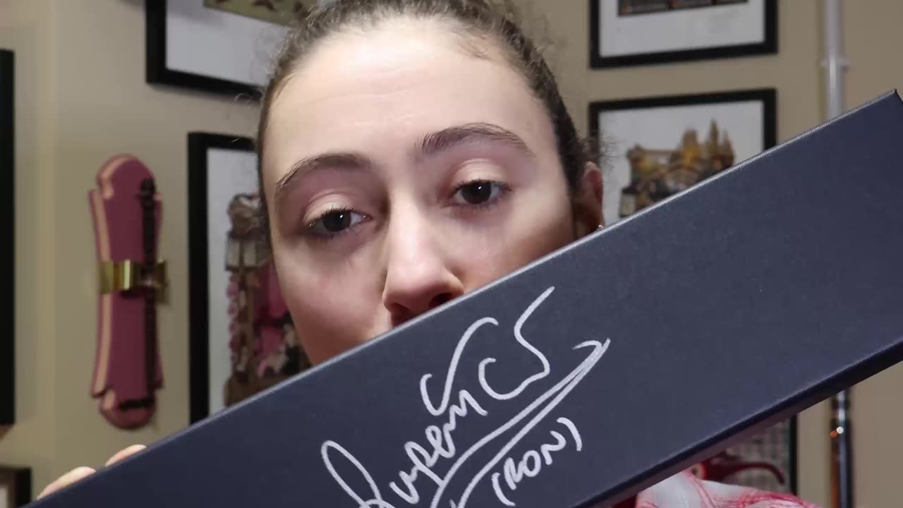 Rupert Grint Signs "Ron" On His WAND BOX.