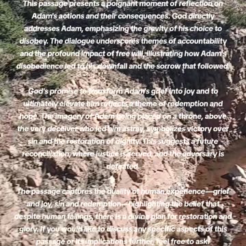 Adam was Promised the throne