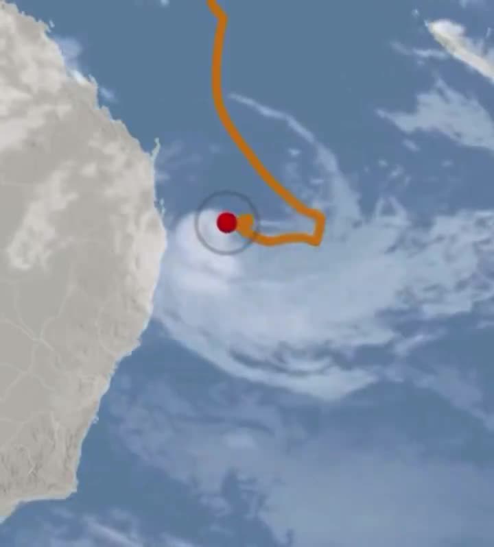 Cyclone Alfred Tracking Map.