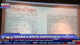 Obama’s fraudulent Birth Certificate being exposed to the world