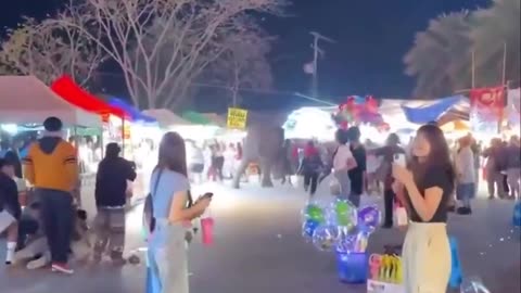 Elephant trampled five people after being frightened by fireworks at Thai festival