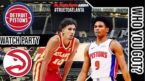 Detroit Pistons vs Atlanta Hawks | Live Play by Play | Watch Party Stream | NBA 2-23-25 Game 🏀🔥