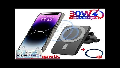 30W Magnetic Car Wireless Charger For iPhone 15 14 13 12 Pro Review