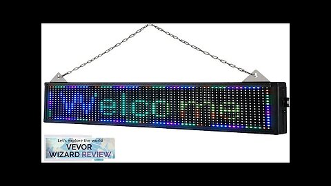 VEVOR LED Scrolling Sign 27" x 8" WiFi & USB Control Full Review