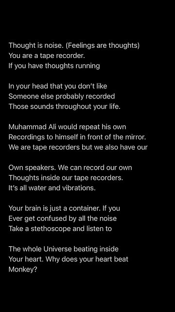 Tape recorders projecting movies in our head