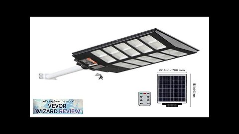 VEVOR 1000W Solar Street Light 1600LM LED Solar Flood Lights Outdoor Review