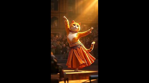 cut cat Dance #cat #dance