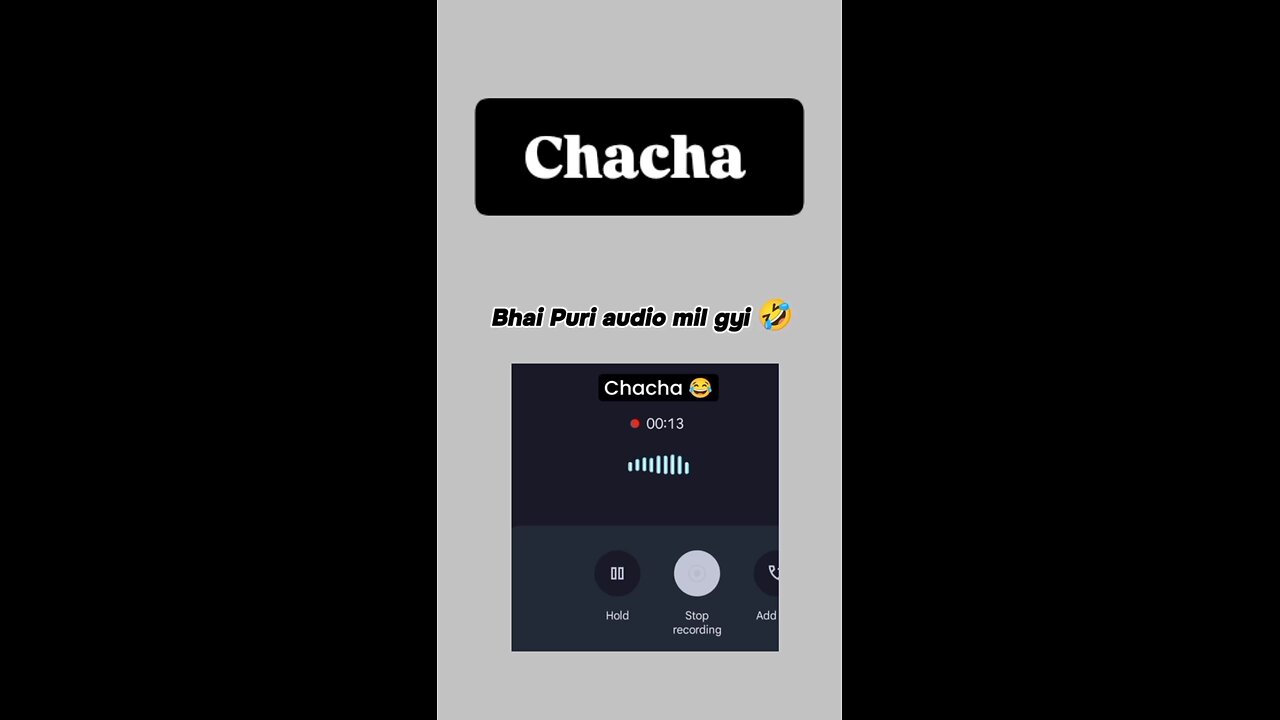 chacha calling comedy 😇