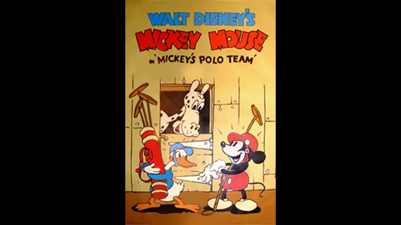 Mickey Mouse, Donald Duck - "Mickey's Polo Team" - 1936