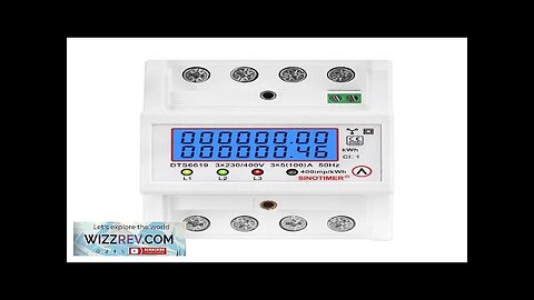 Dgital Wattmeter 100A 380V AC Three Phase Energy Meter Temporary kWh Can Review